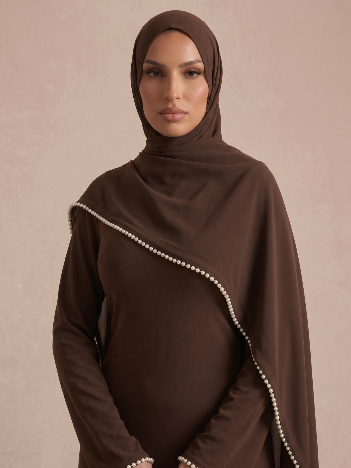 Abaya Marron - Caftania Paris