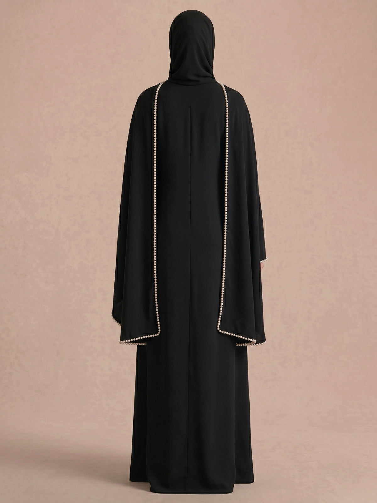 Abaya Noir Simple | Caftania Paris