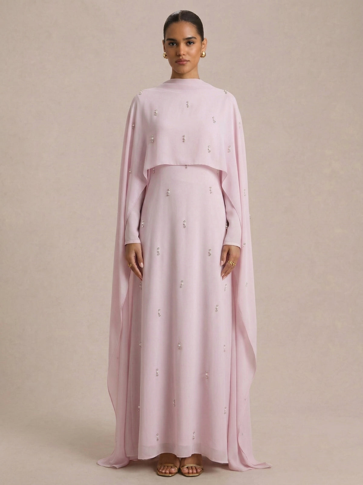 Abaya Rose Pale | Caftania Paris