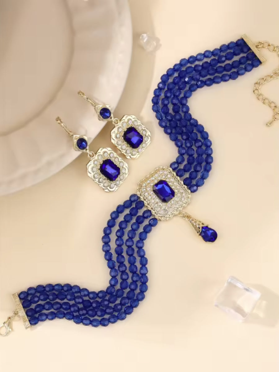 Parure Traditionnelle – Collier, Bracelet & Boucles d’Oreilles