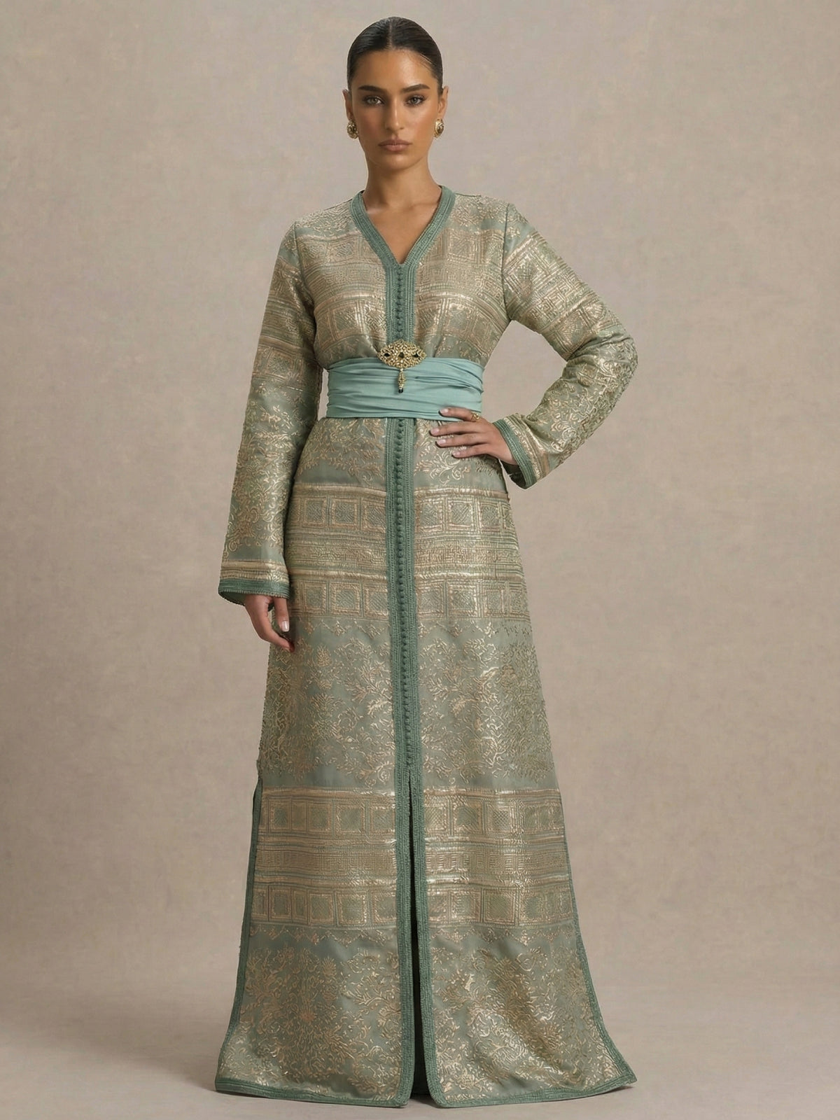 Caftan en Brocard - Caftania Paris