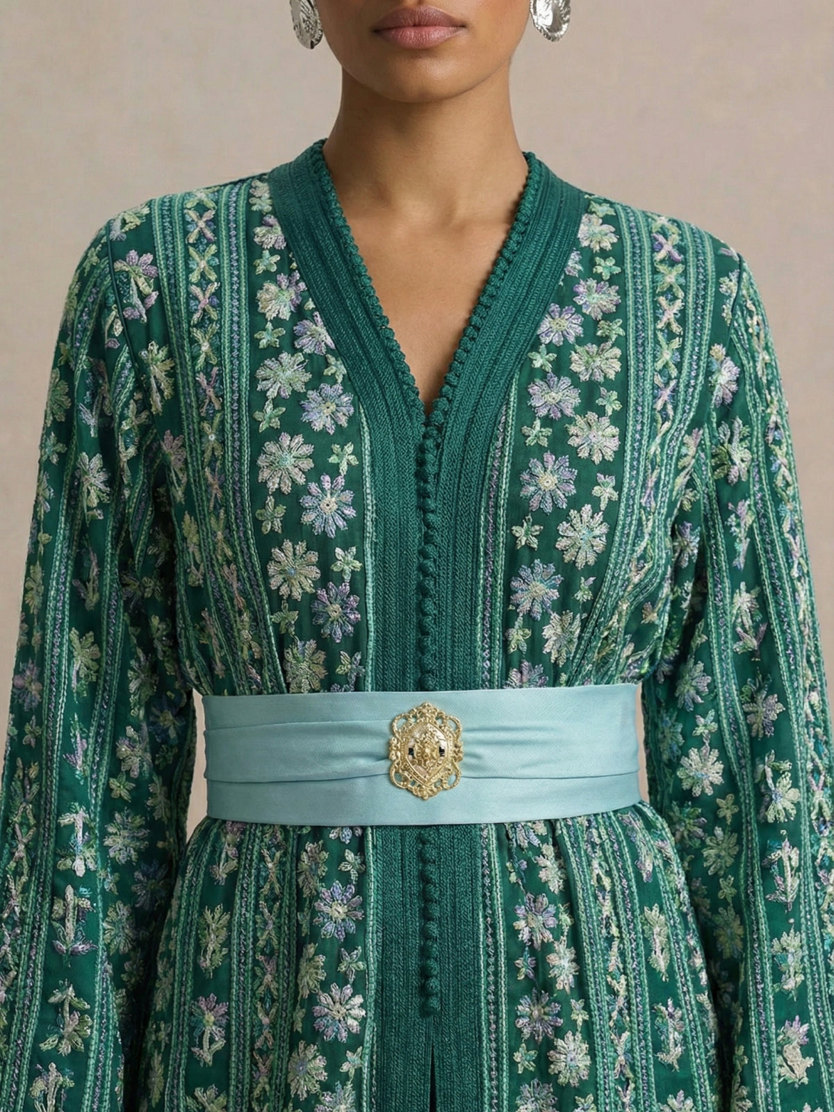 Caftan Mariage Vert - Caftania Paris