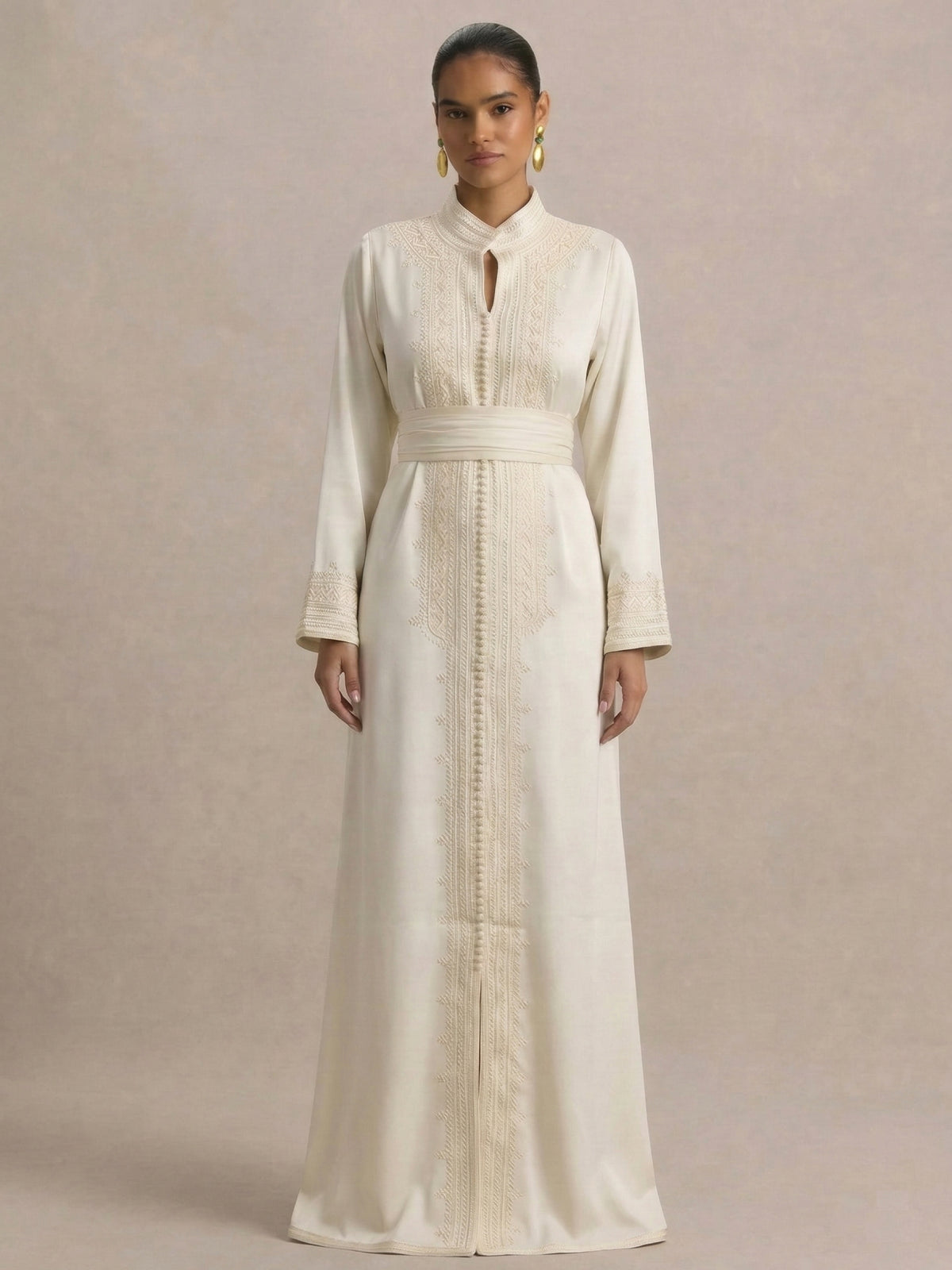 Caftan Marocain Blanc | Caftania Paris