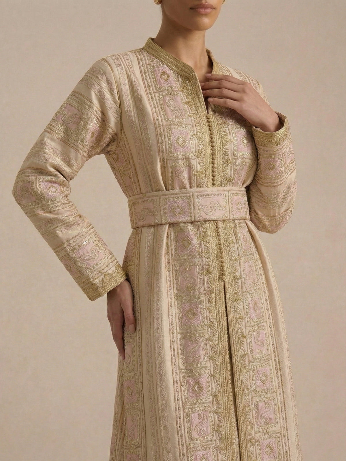 Caftan Rose Clair - Caftania Paris