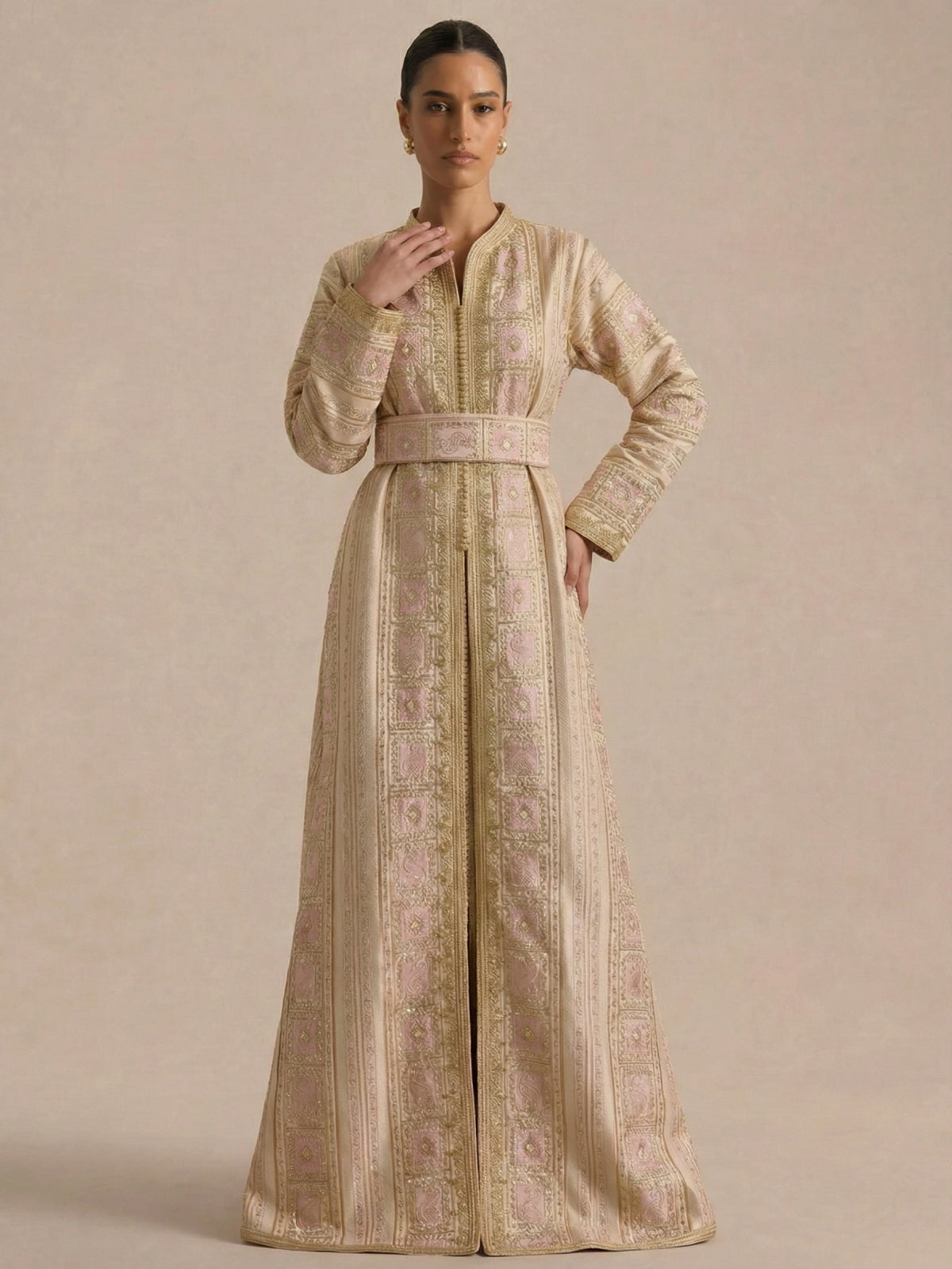 Caftan Rose Clair - Caftania Paris