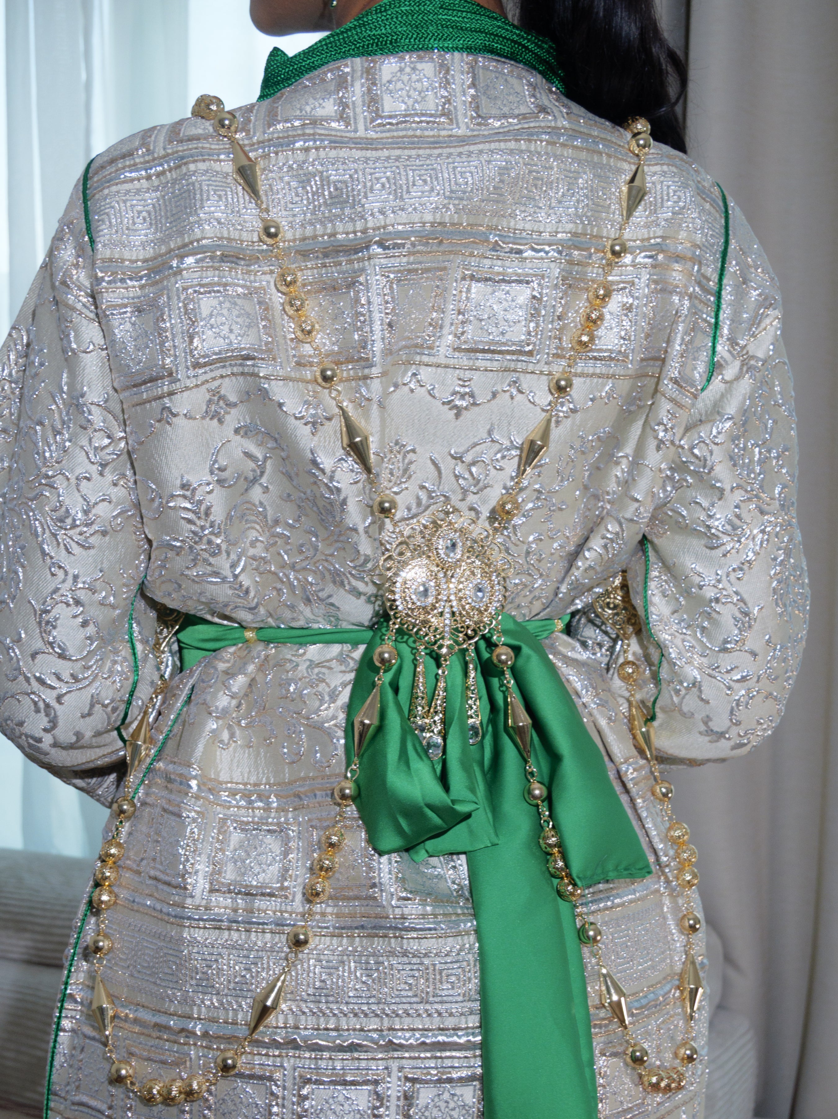 Caftan Vert Clair - Caftania Paris