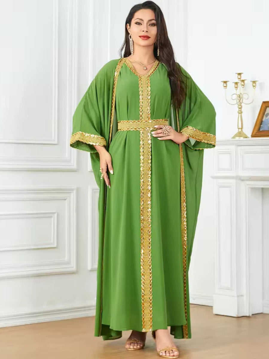 Caftan Vert D'eau - Caftania Paris