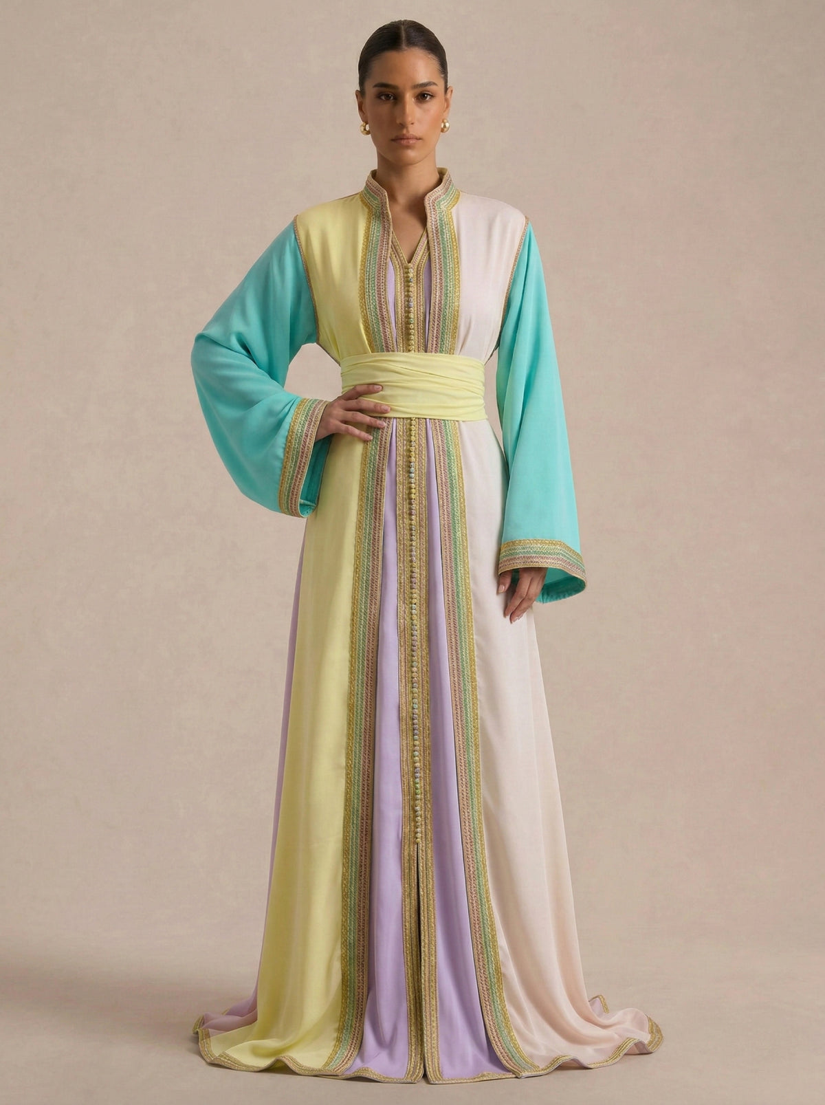 Caftan Violet Pastel - Caftania Paris