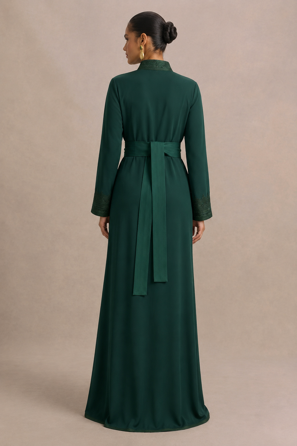 Caftan Simple Vert