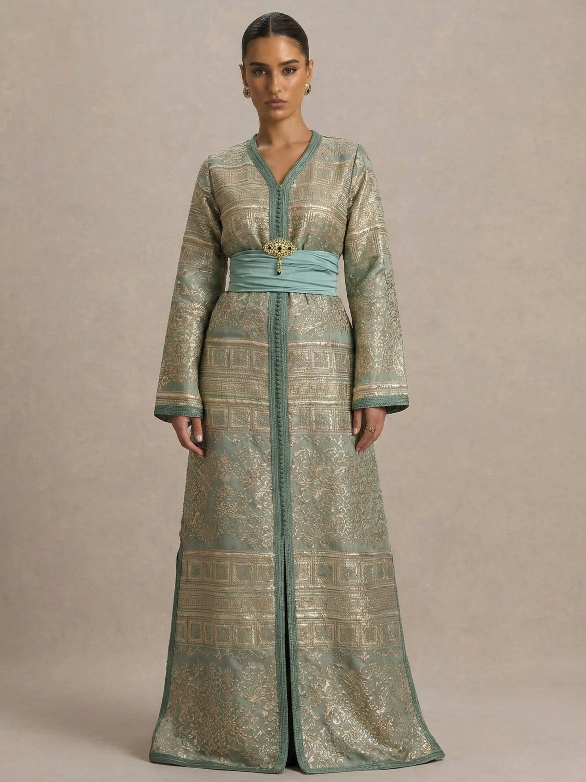 Caftan en Brocard - Caftania Paris