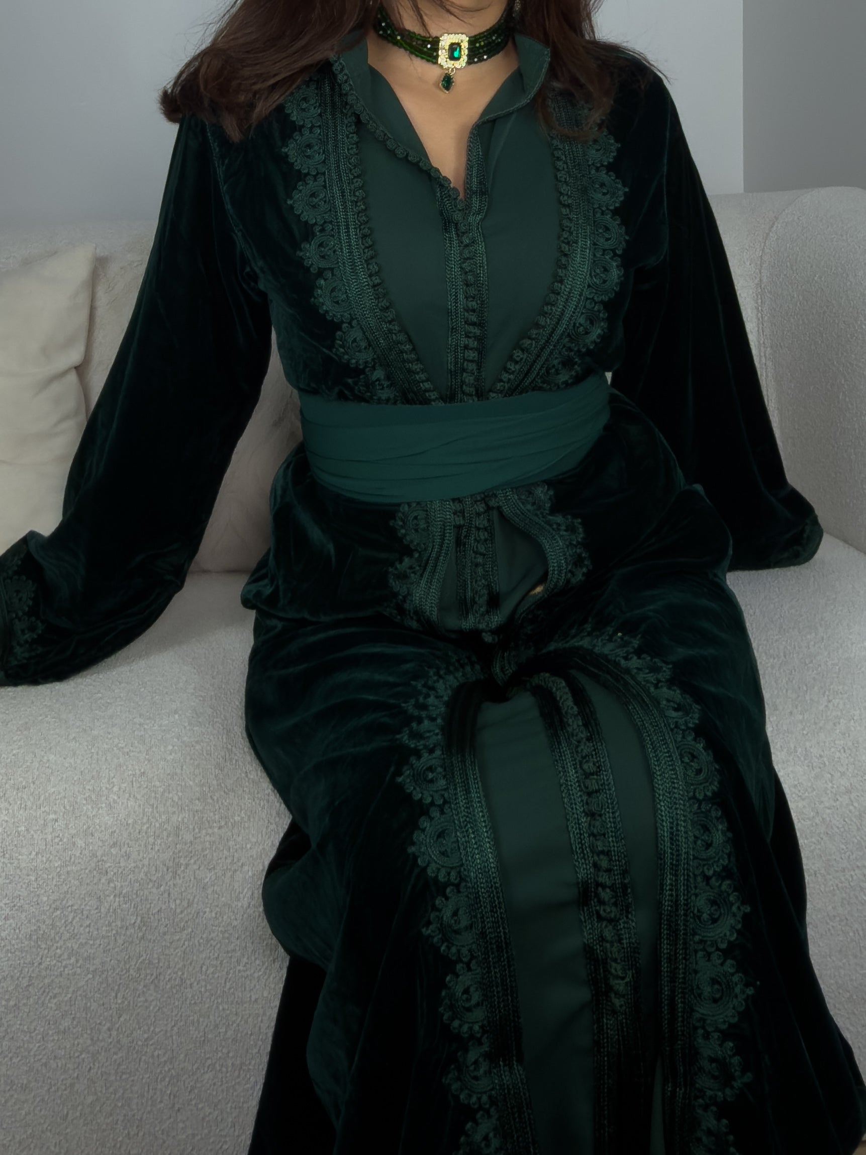 Takchita Vert - Caftania Paris