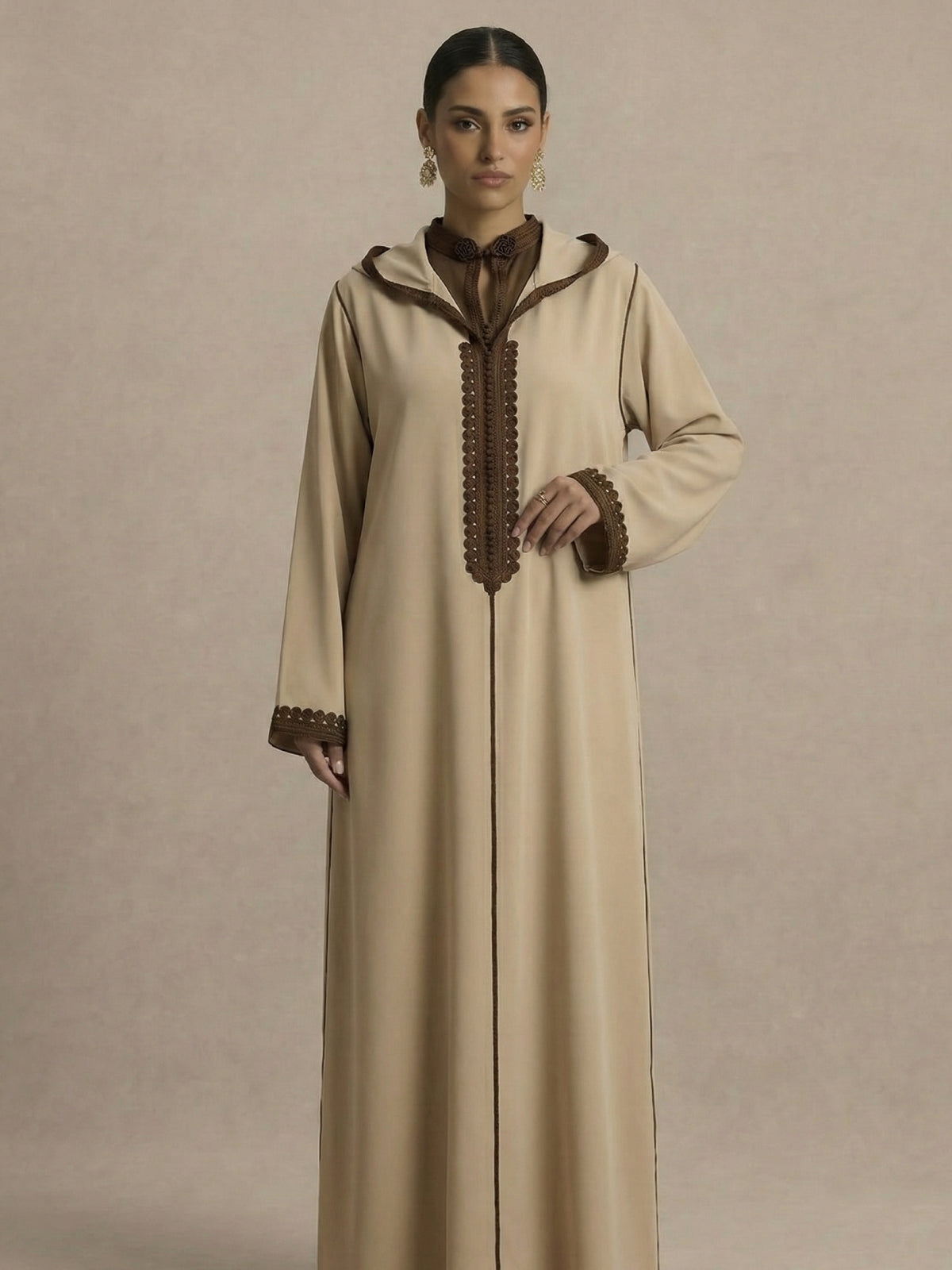 Djellaba Creme | Caftania Paris