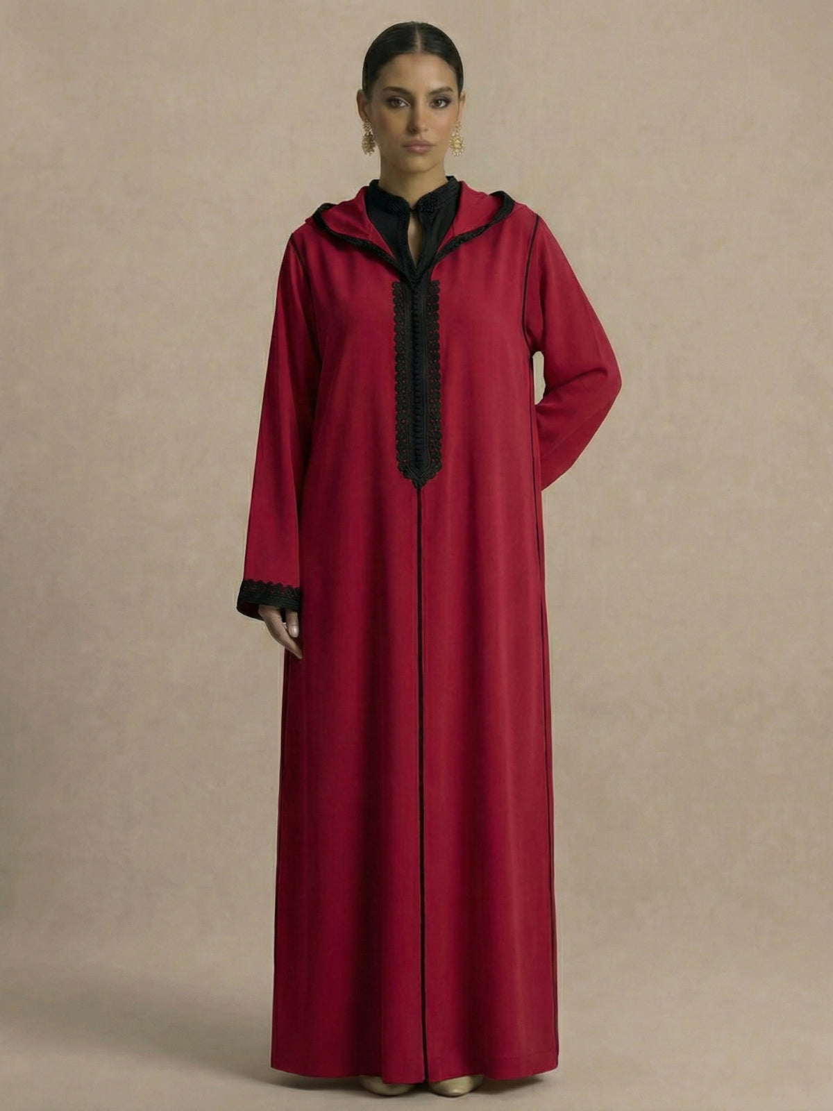 Djellaba Rouge | Caftania Paris