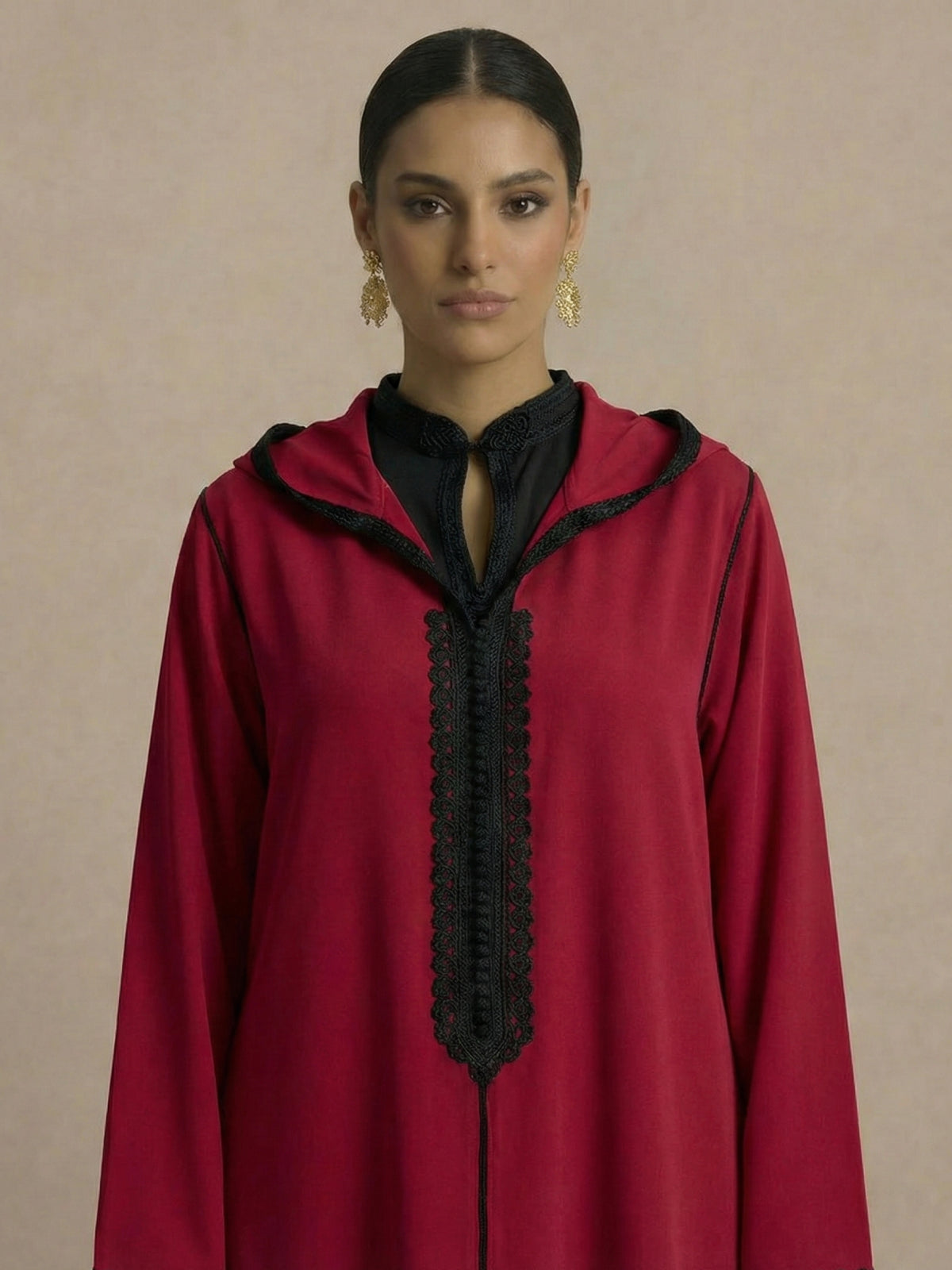 Djellaba Rouge | Caftania Paris