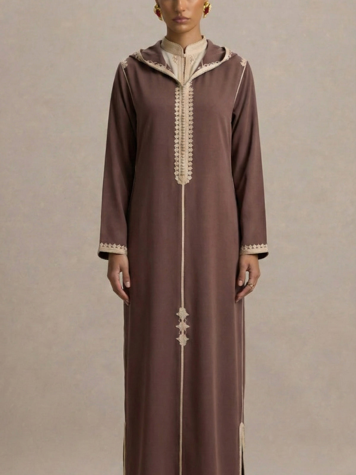 Djellaba Beige | Caftania Paris