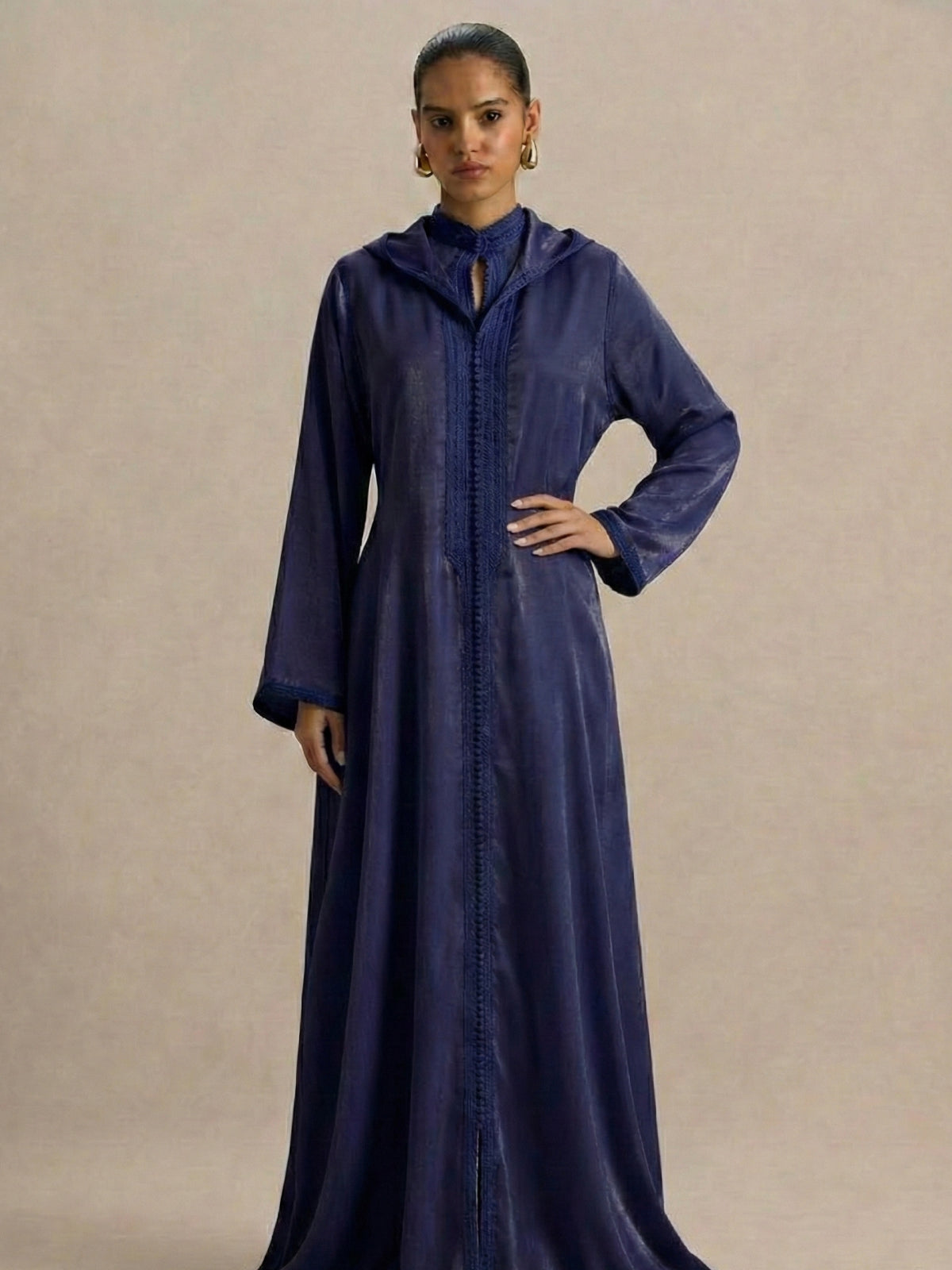 Djellaba Bleu Marine (2 pièces)