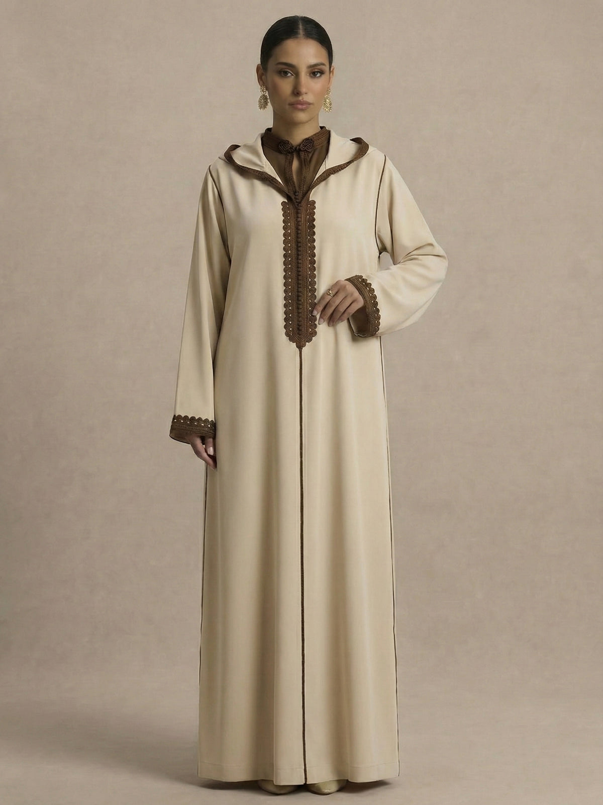 Djellaba Creme | Caftania Paris