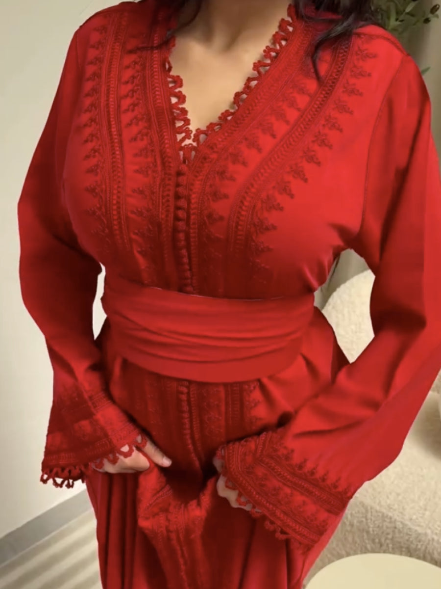 Caftan Rouge Mariage - Caftania Paris