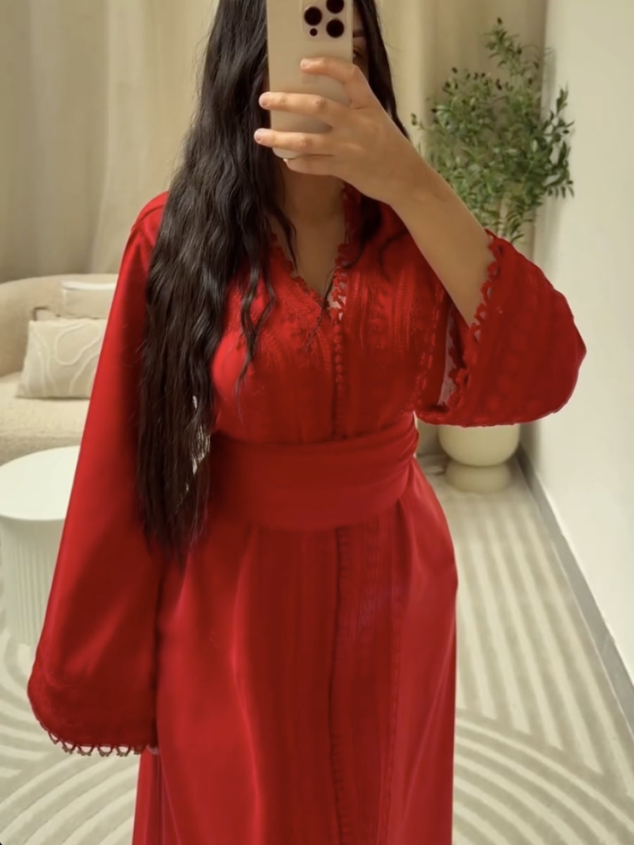 Caftan Rouge Mariage - Caftania Paris