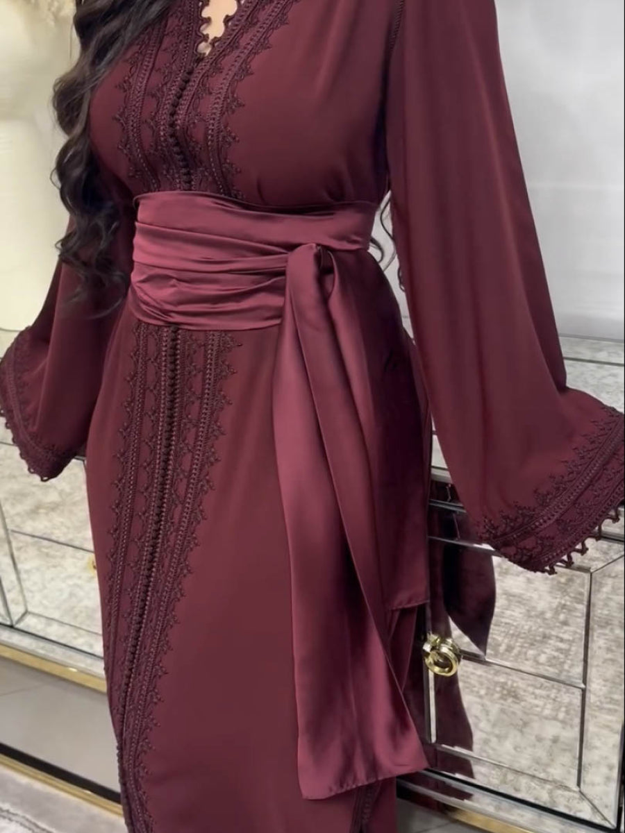 Caftan Bordeaux - Caftania Paris