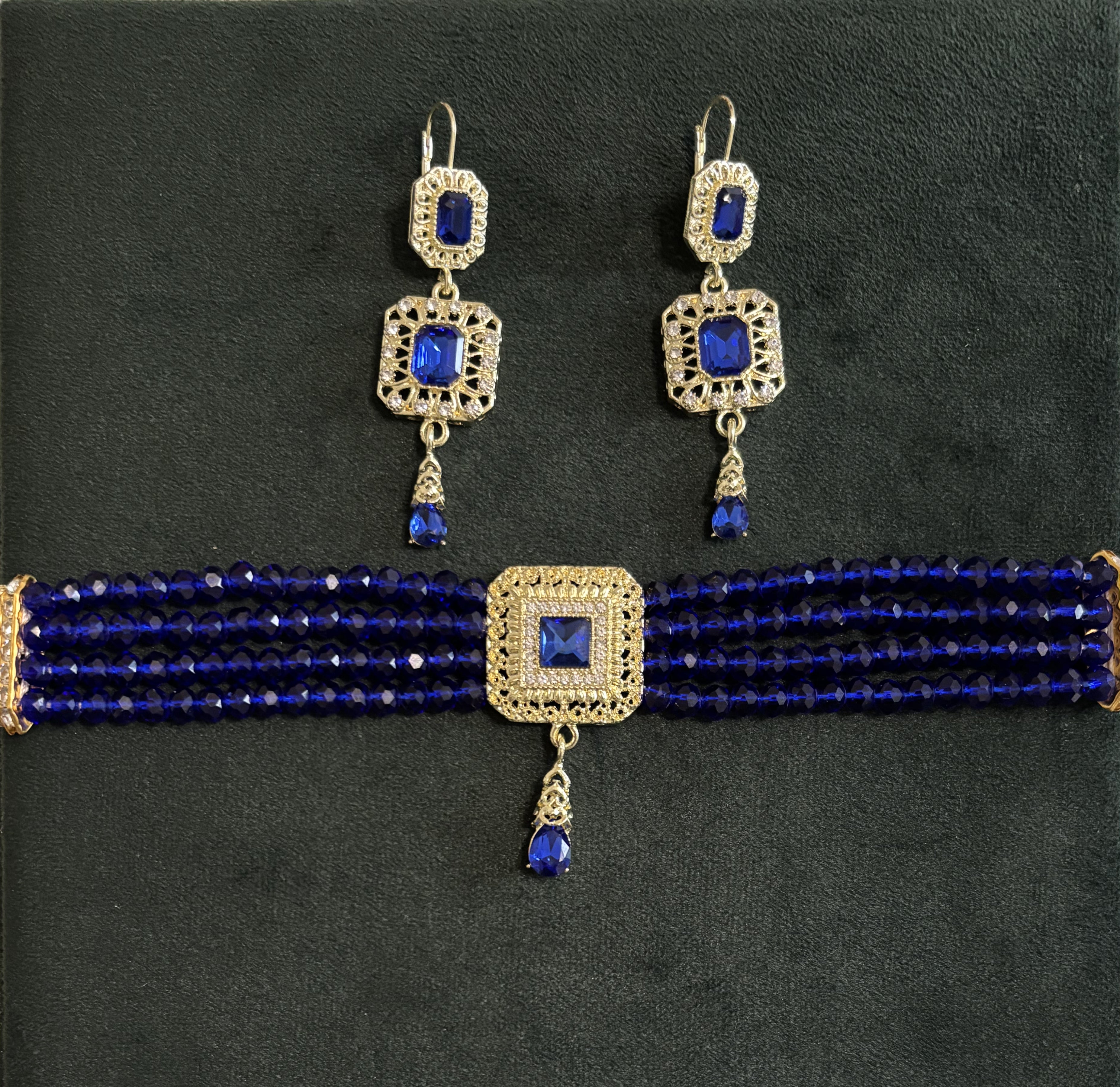Parure Traditionnelle – Collier & Boucles d’Oreilles - Caftania Paris