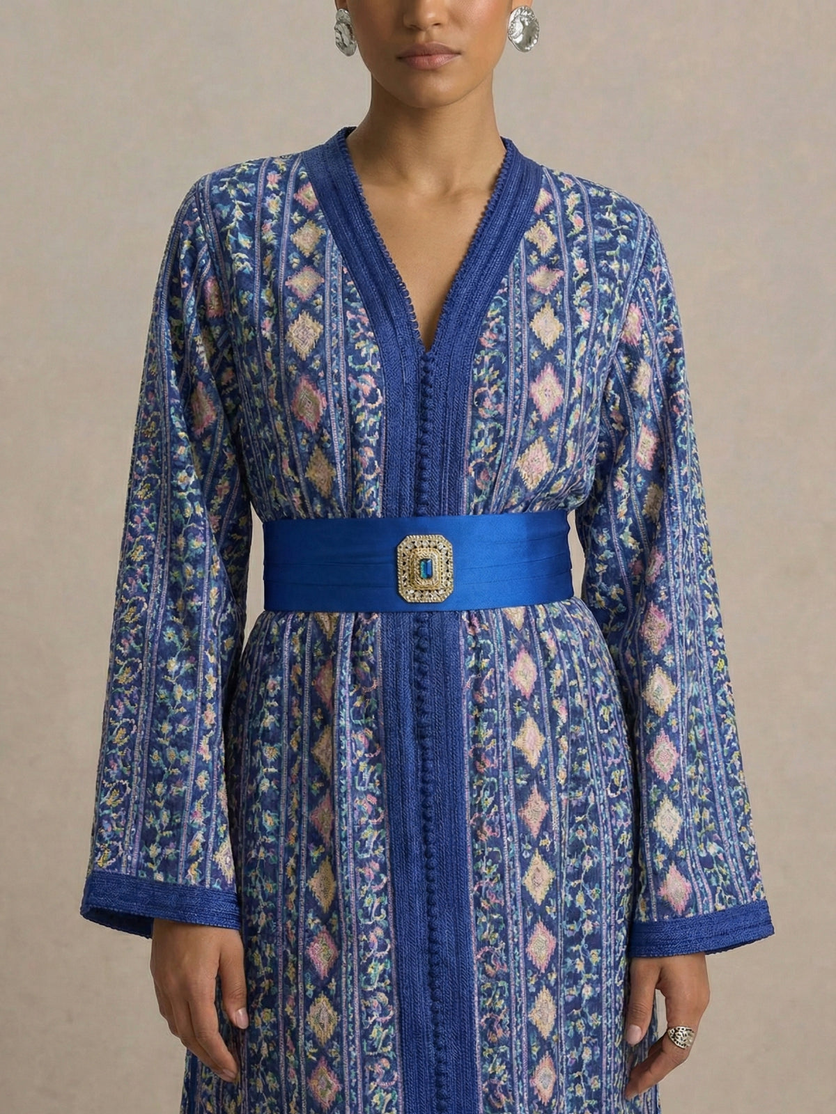 Takchita bleu roi - Caftania Paris