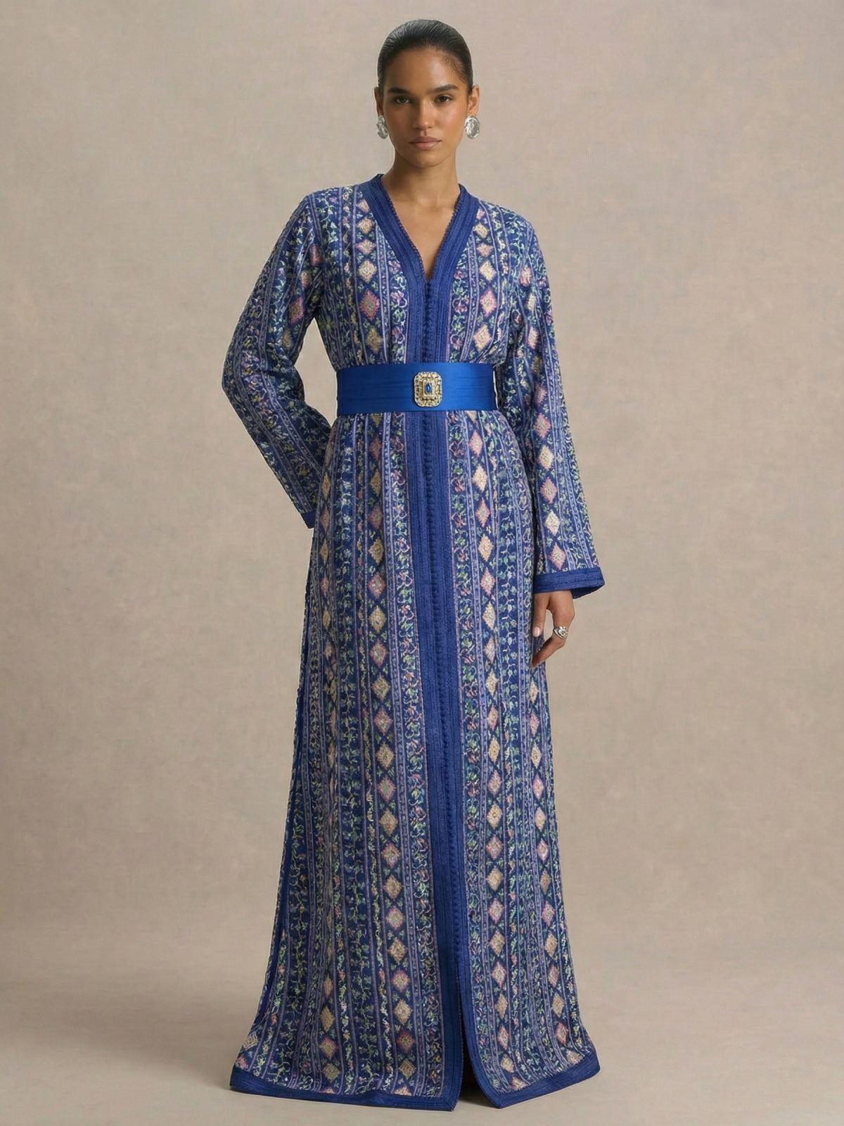 Takchita bleu roi - Caftania Paris