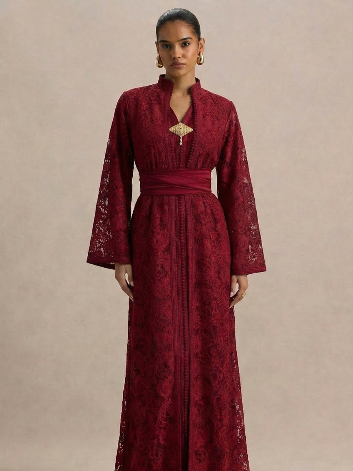 Caftan Mariée Rouge - Caftania Paris