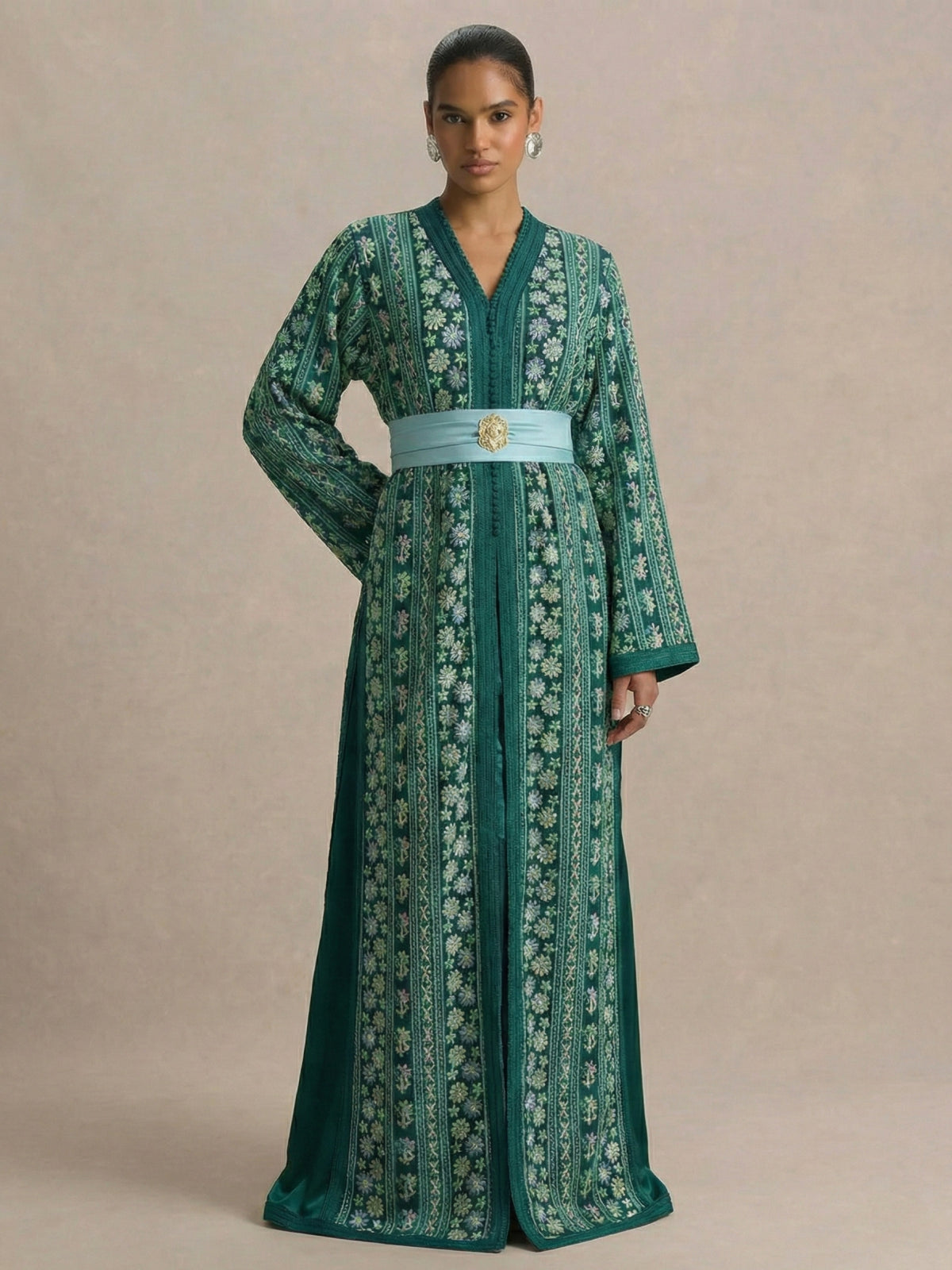 Caftan Mariage Vert - Caftania Paris
