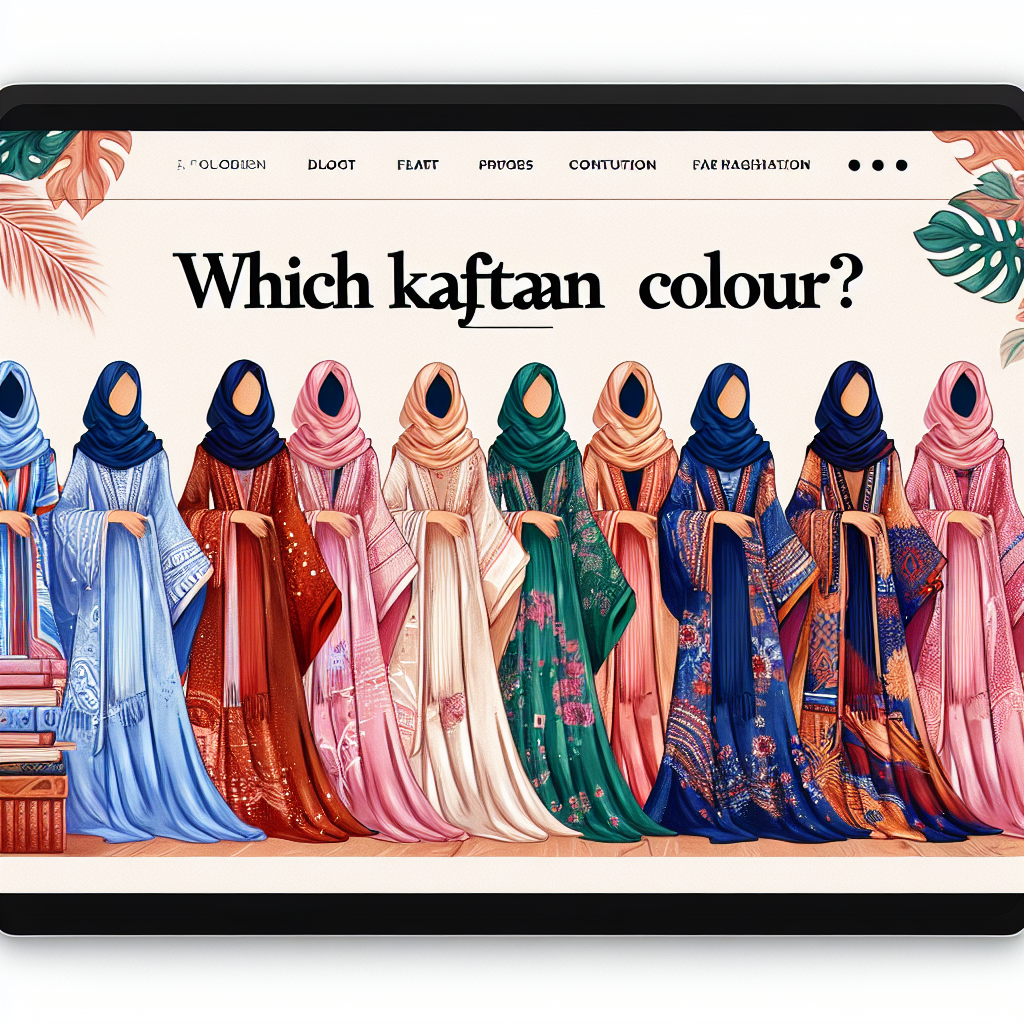Quelle couleur de caftan ?