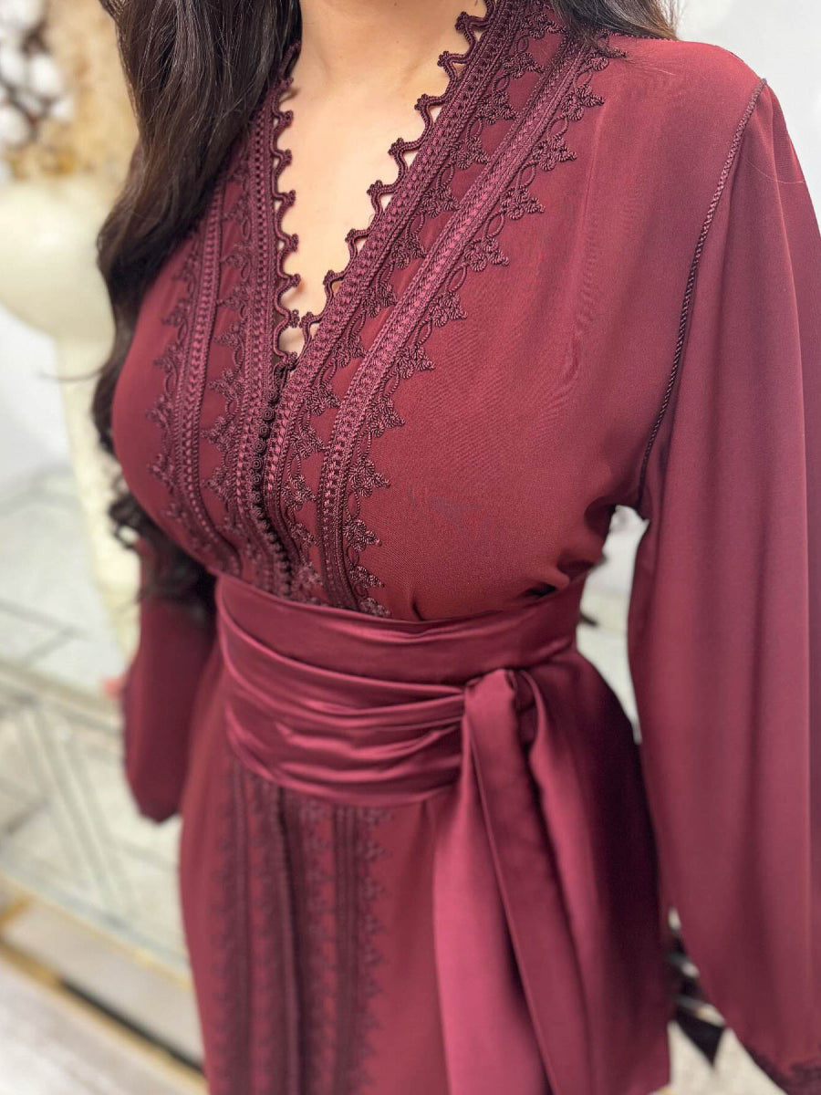 Caftan Bordeaux - Caftania Paris