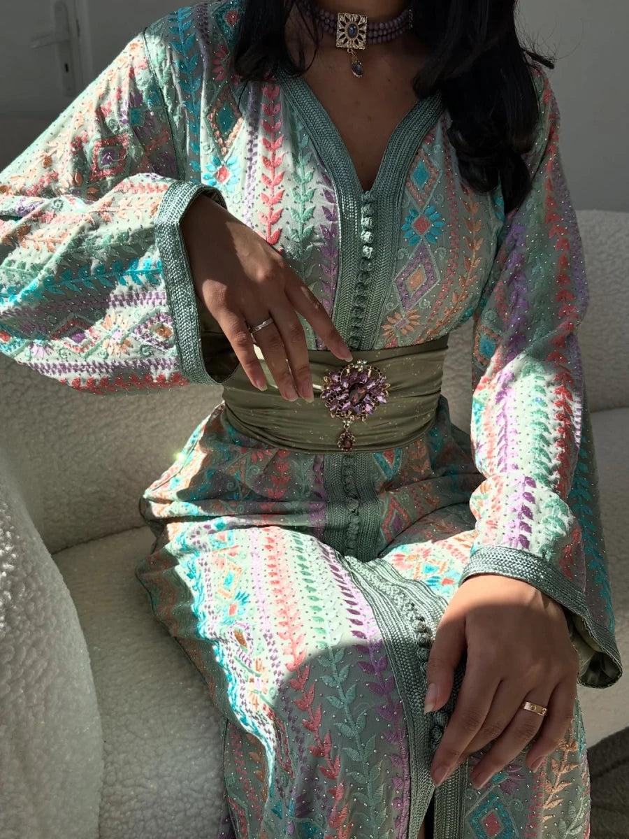 Caftan Marocain Traditionnel - Caftania Paris