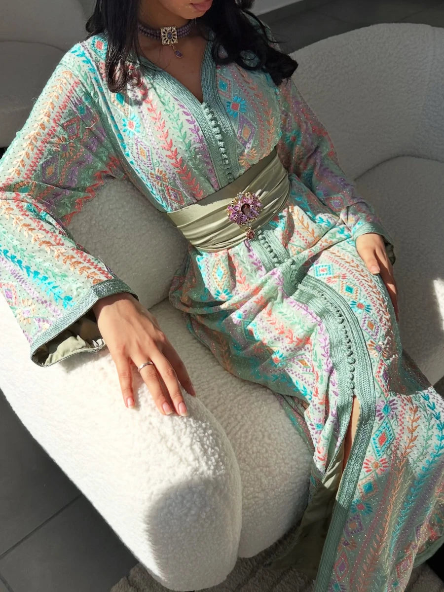 Caftan Marocain Traditionnel - Caftania Paris