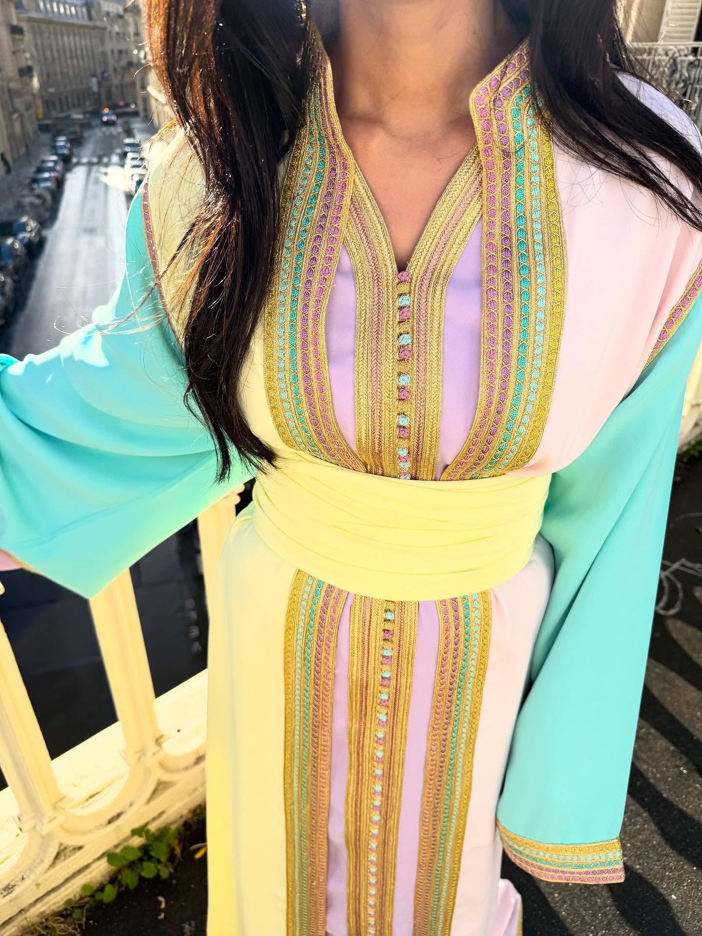 Caftan Violet Pastel - Caftania Paris