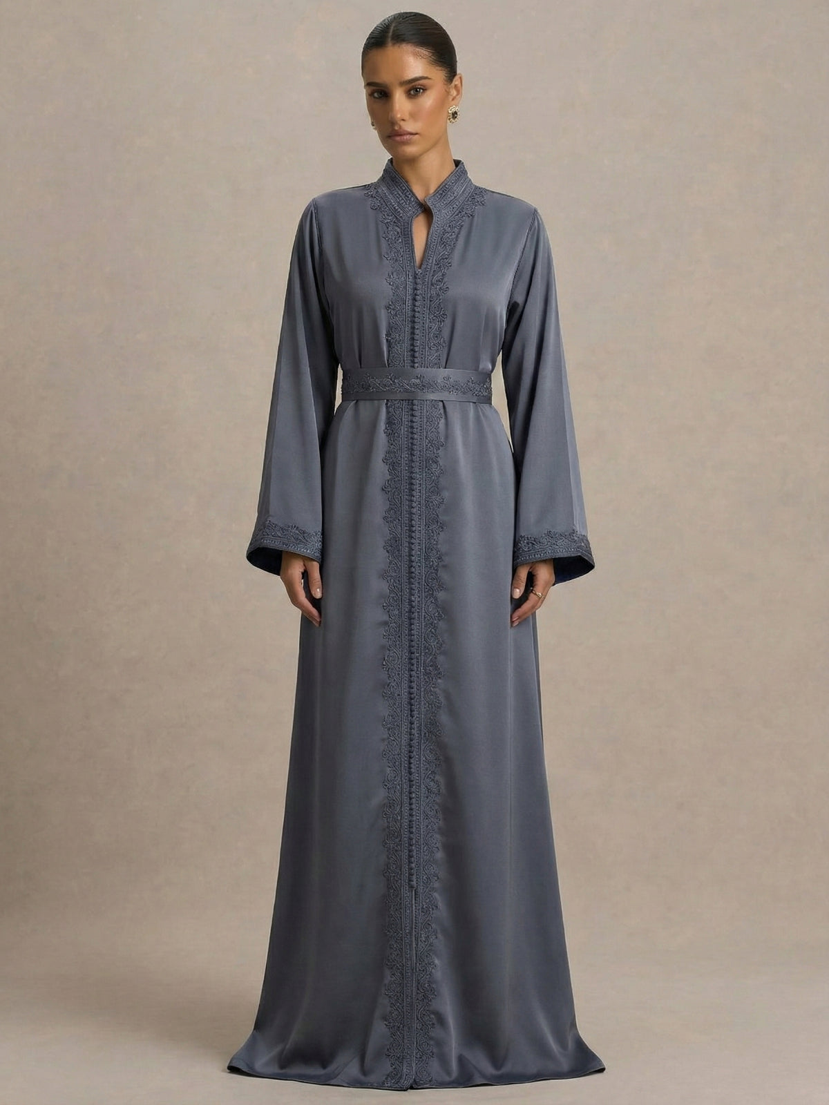 Caftan Marocain Bleu - Caftania Paris