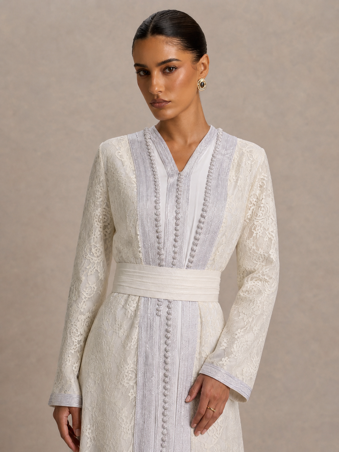 Caftan Blanc Hlel | Caftania Paris 