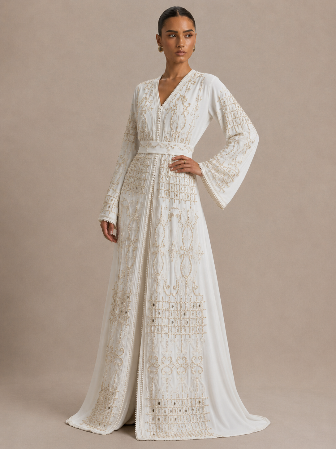Caftan Blanc Mariage - Caftania Paris