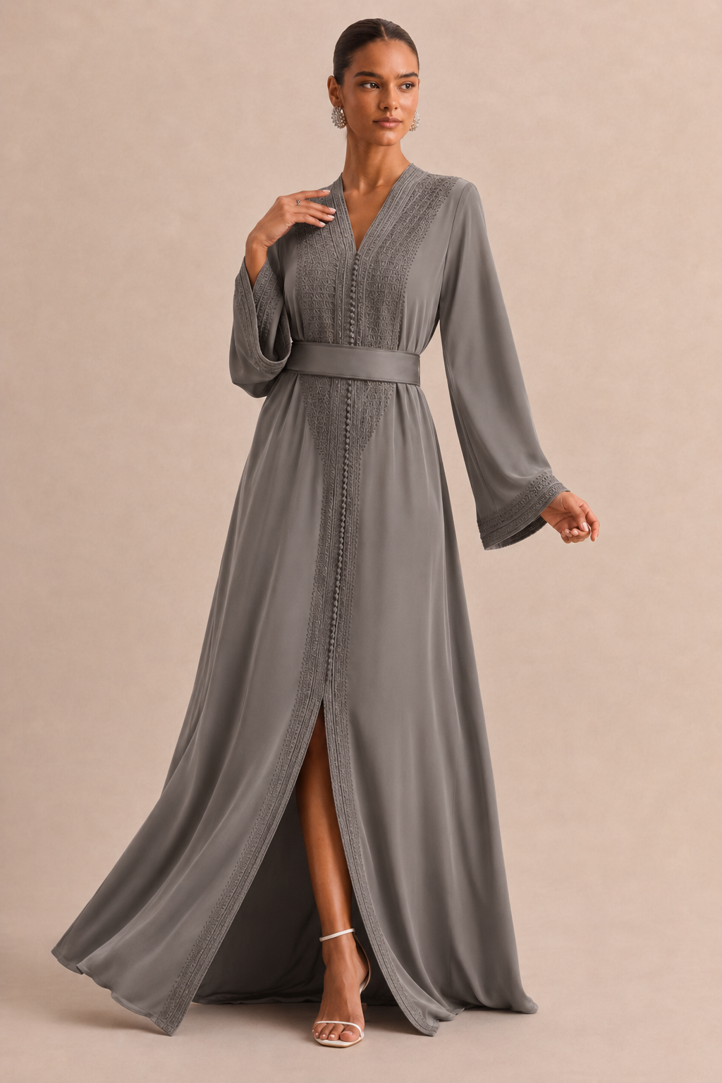 Caftan Gris - Caftania Paris