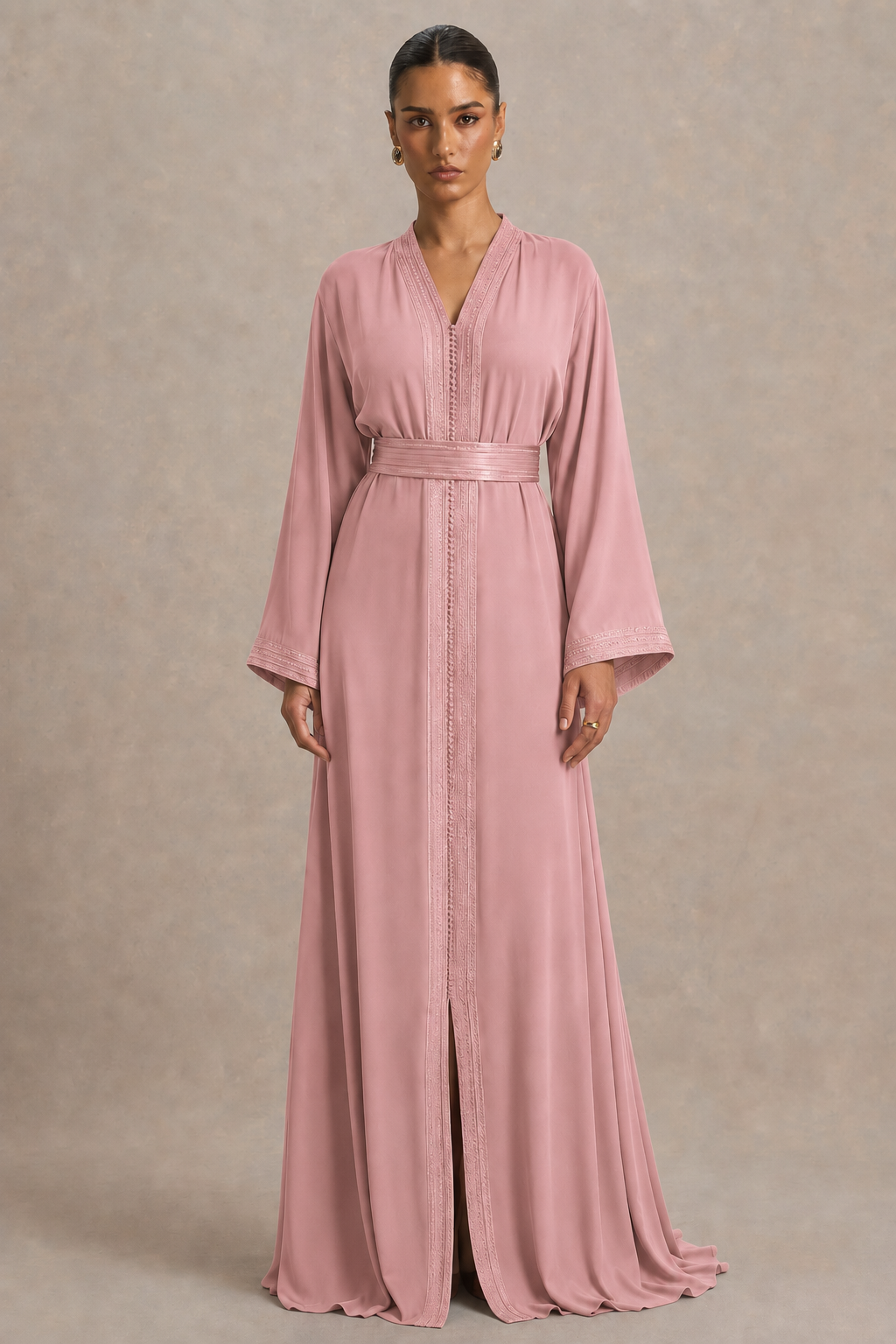 Caftan Rose Pale | Caftania Paris