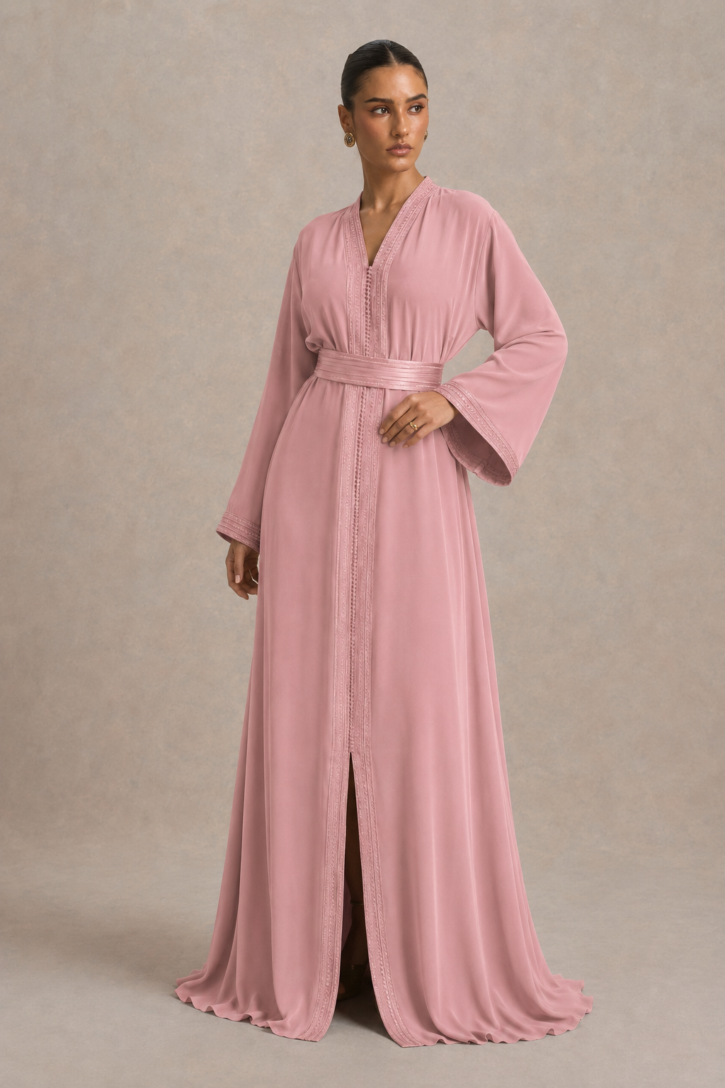 Caftan Rose Pale | Caftania Paris