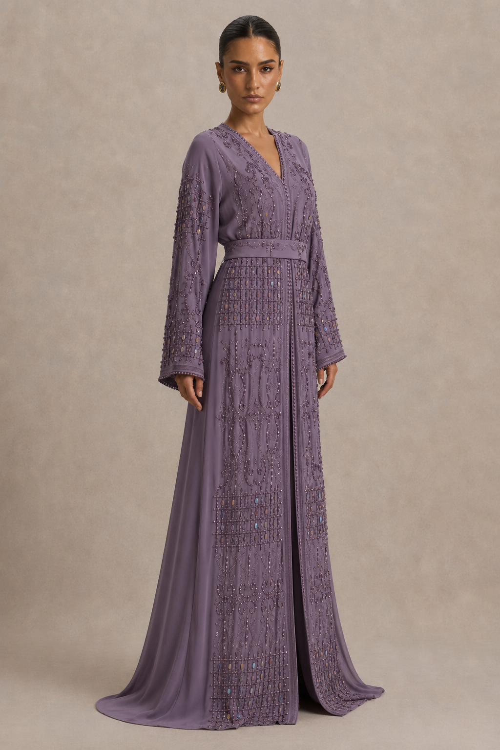 Caftan Violet - Caftania Paris