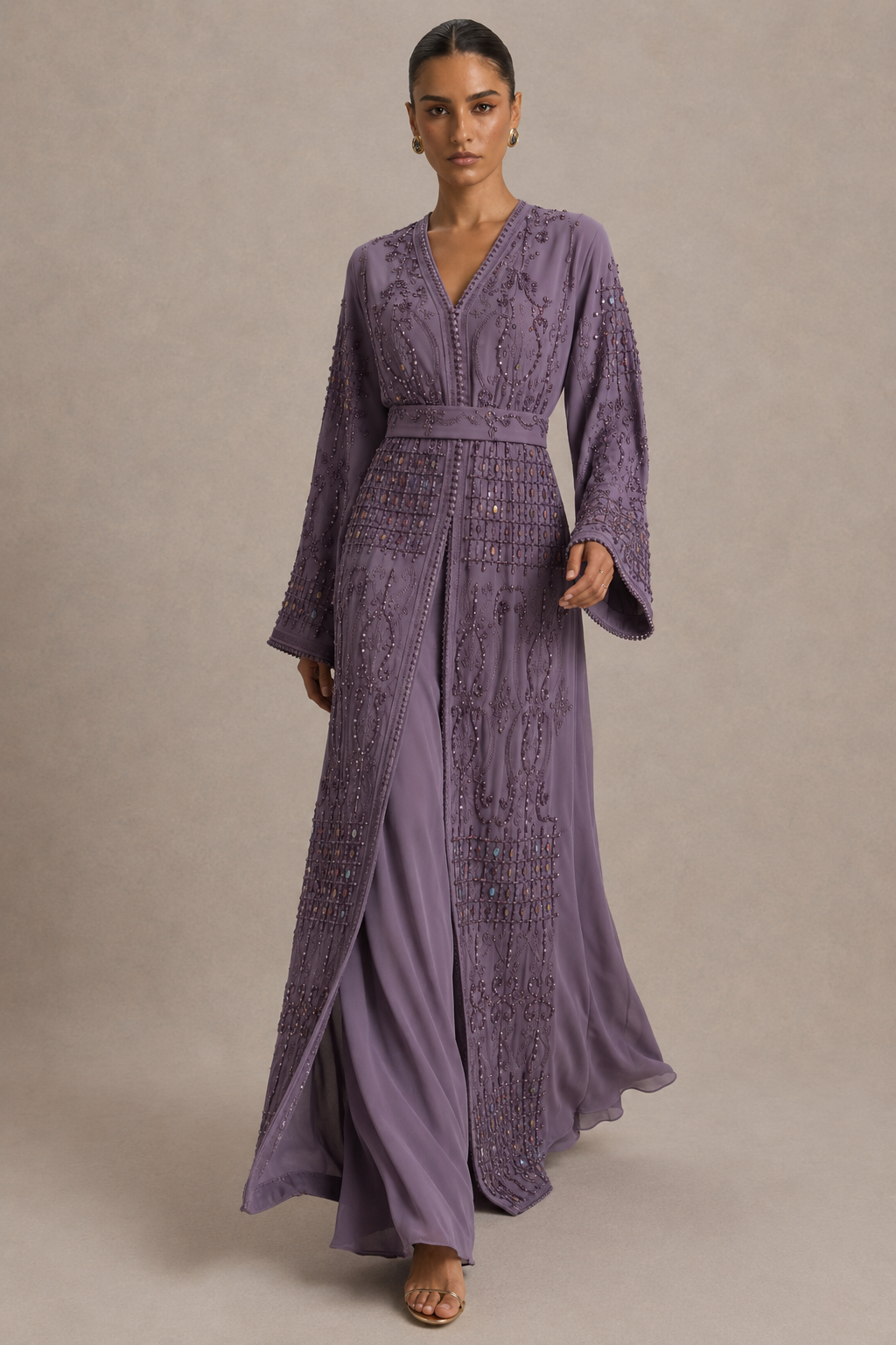 Caftan Violet - Caftania Paris