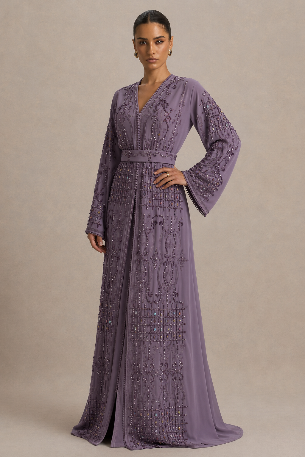 Caftan Violet - Caftania Paris