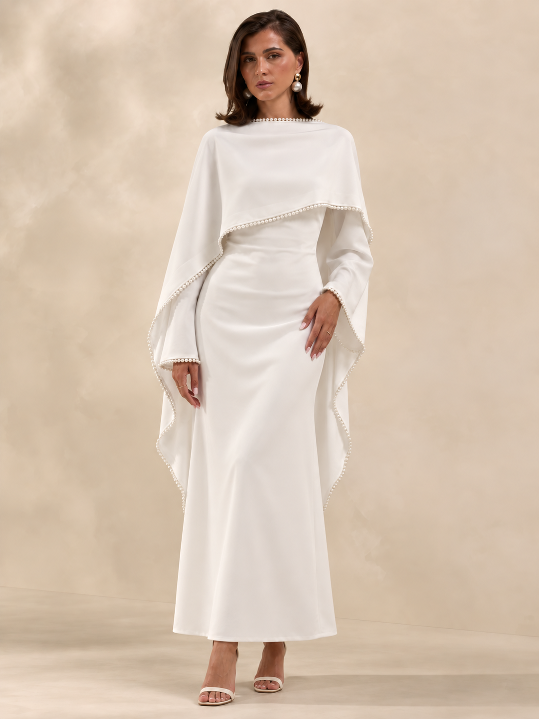 White Wedding Abaya 