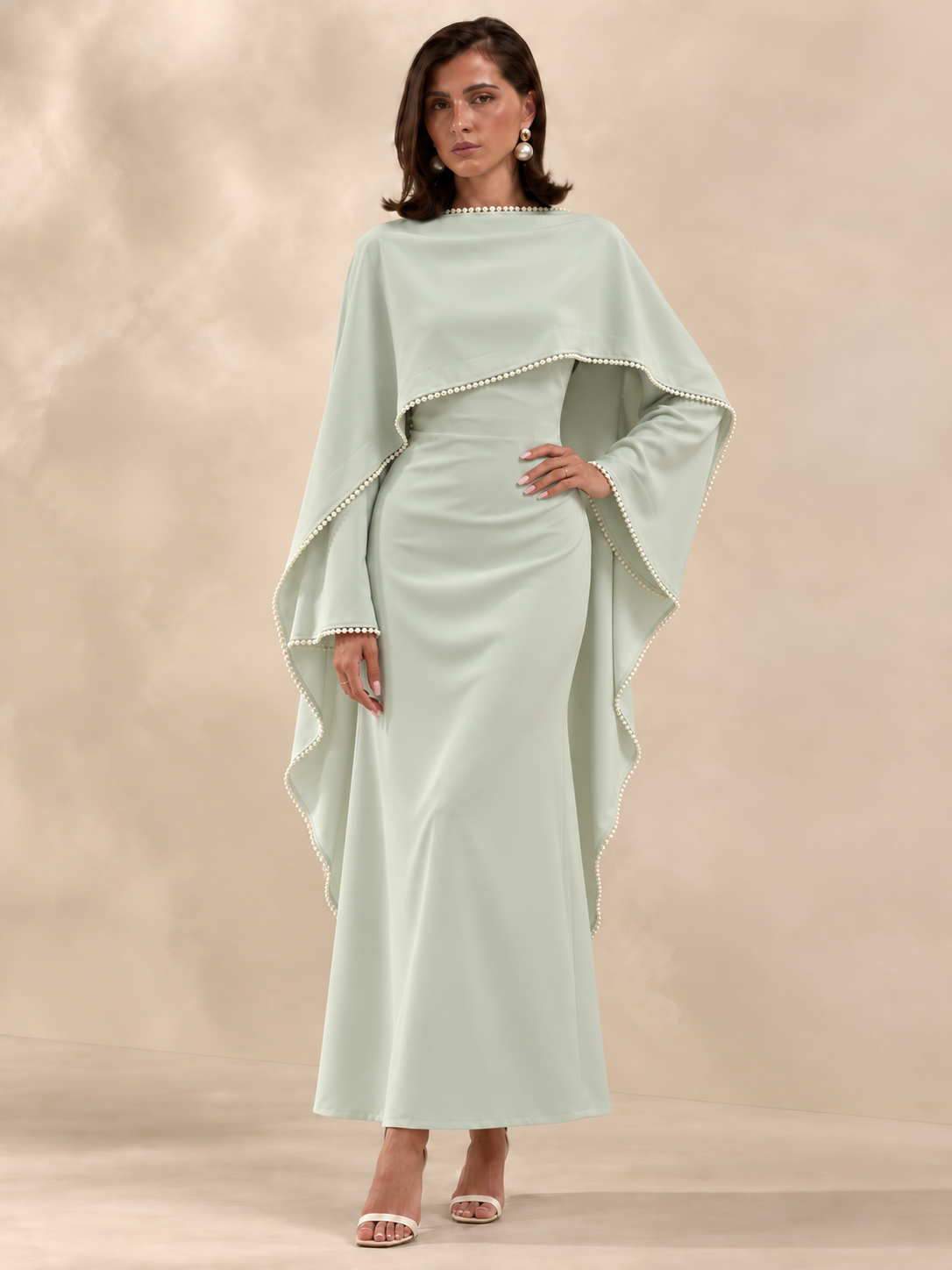 Hellgrüne Abaya