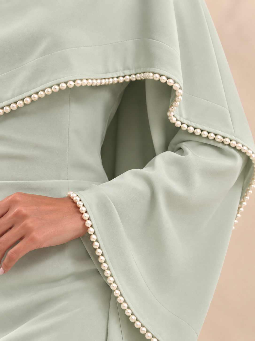 Hellgrüne Abaya