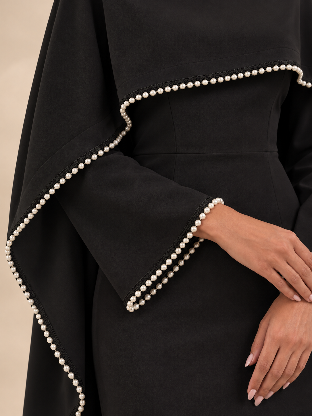 Einfache schwarze Abaya