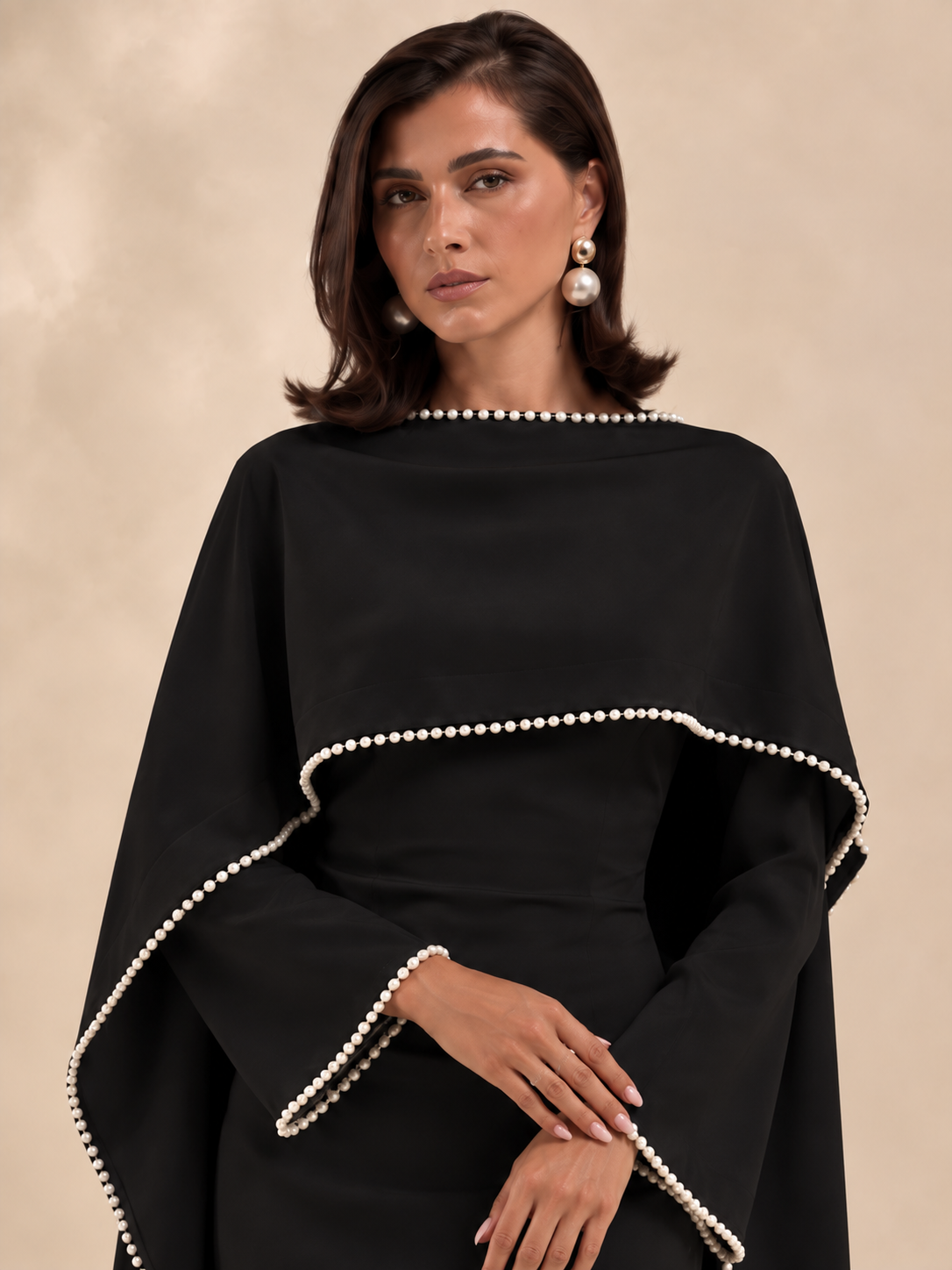 Einfache schwarze Abaya