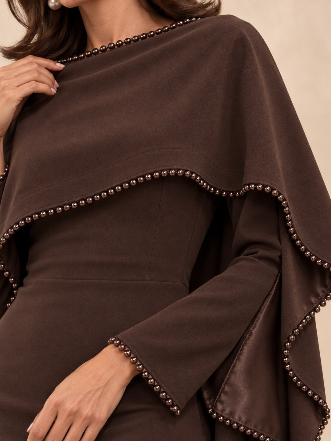 Braune Abaya
