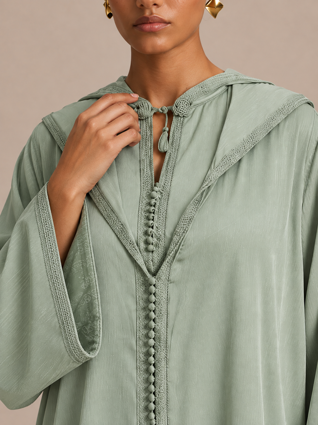 Schlichte Damen-Djellaba (2 Teile)